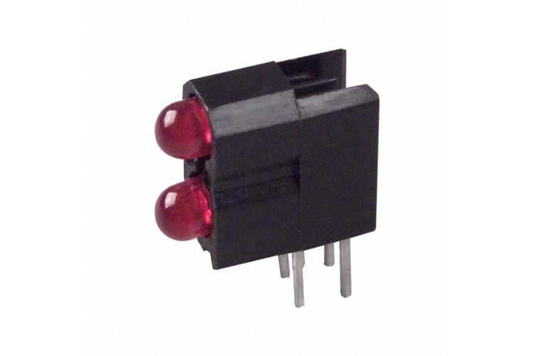 LED RED T1 DUAL RIGHT ANGLE PCB THT