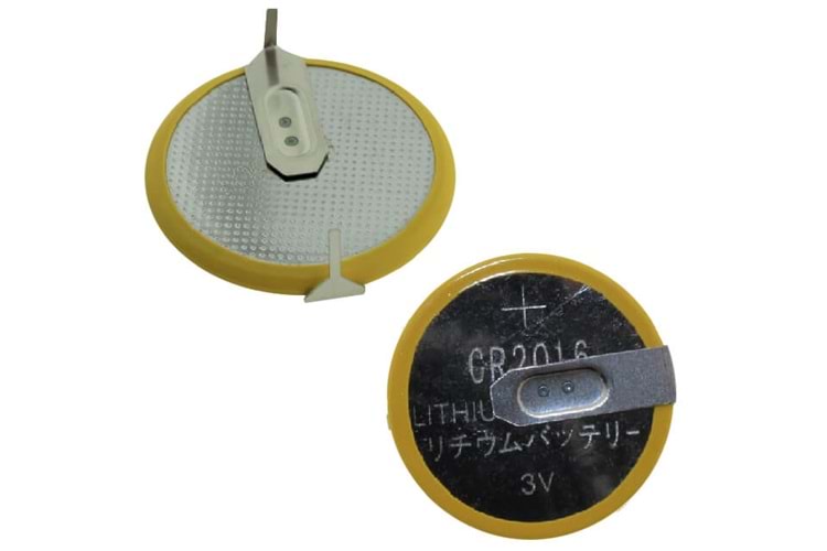 BATTERY 3V LITTIUM 2PIN ARASI 2cm YATAY THT