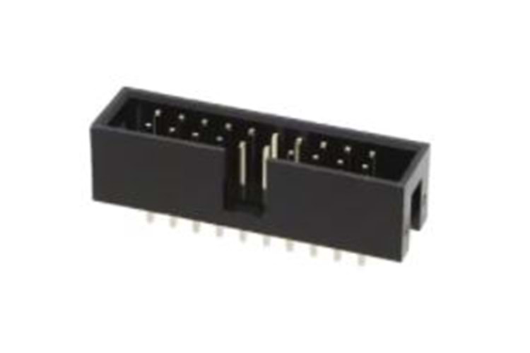 CONN 20P 2.54MM BLACK MALE THT