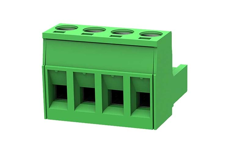 TERM.BLK 4P 5.08MM FEMALE GREEN THT