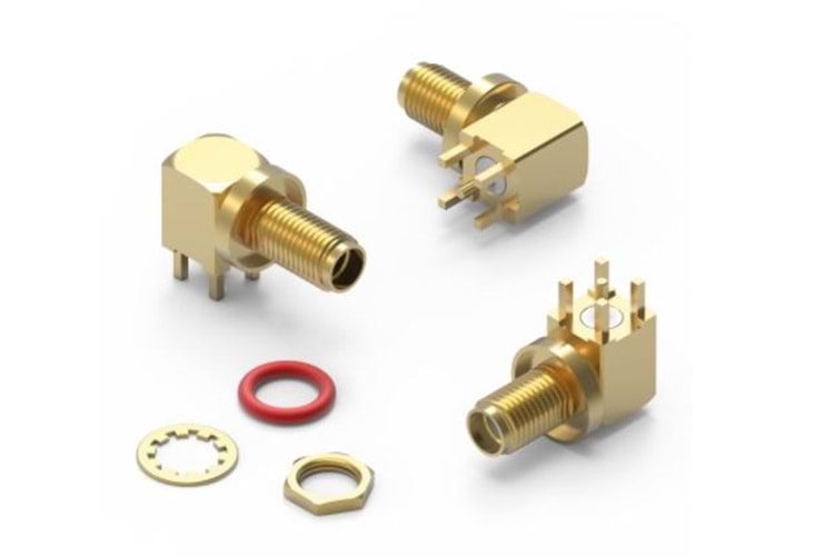 CONN SMA JACK R/A 50 OHM IP67 PCB THT
