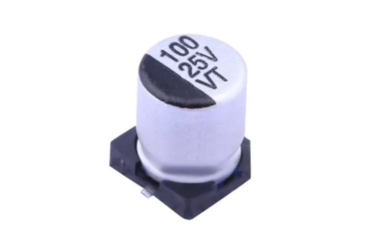 CAP EL 100uF 25V 6.3x7.7mm SMD