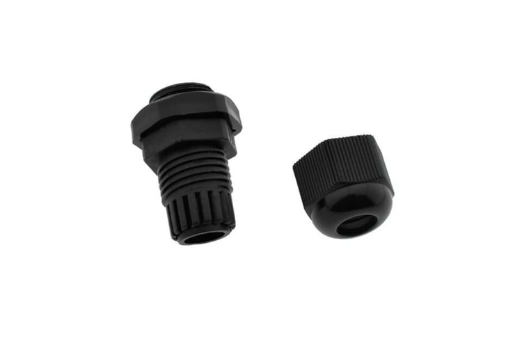 CABLE GLAND 4-8MM PG9 NYLON BLACK