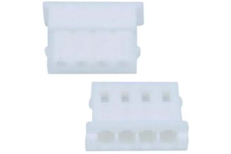 CONN 4P 2.50MM 180* WHITE TIN FEMALE THT