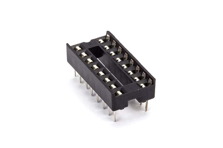 IC-SOCKET 16PIN DUAL WIPE 0.3(7.62MM) CONNFLY THT