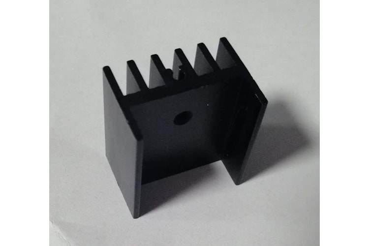 ALÜMİNYUM SOĞUTUCU 25mm M3 DELİK ELOKSAL SİYAH THT