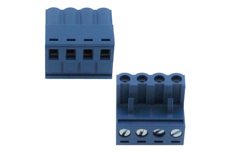 KLM 4P 5.08MM BLUE FEMALE THT