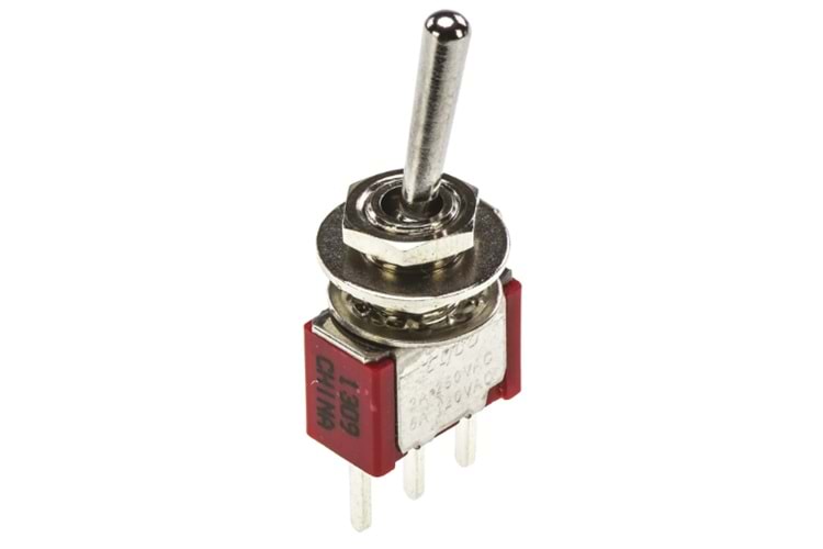 SWITCH TOGGLE SPDT 5A ON-ON BAT T/H THT