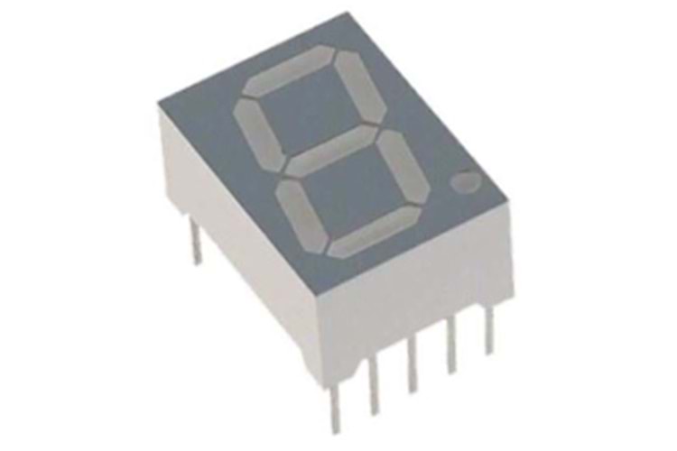LED DISPLAY 7 SEGMENT 1DIGIT 14.2MM (-) RED THT