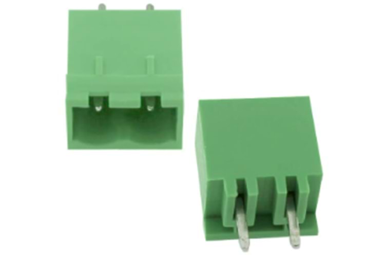 TERM. BLK. 5.08MM 2P 180C MALE GREEN CLOSED THT