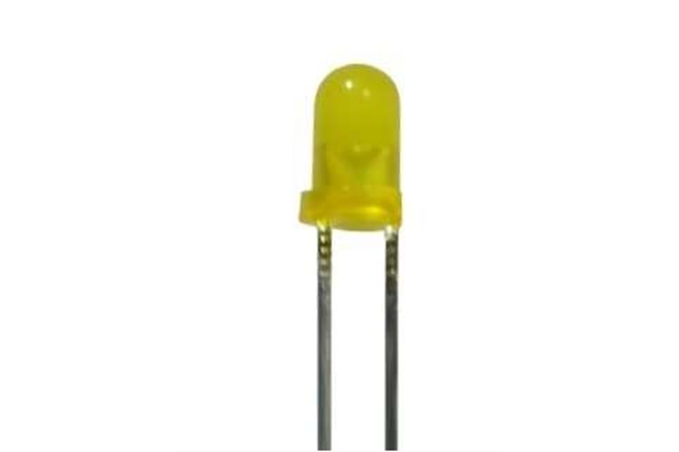 LED YELLOW 3MM 40mcd 40° THT