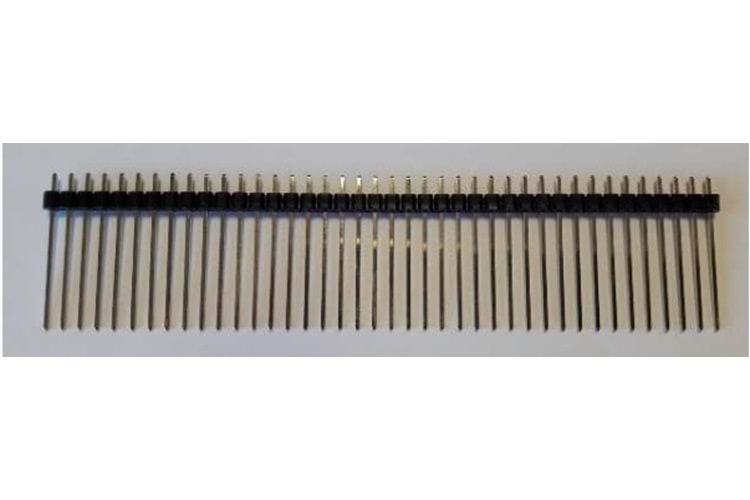 HEADER 40P (1X40) 2.54MM 23.50mm 180* MALE THT