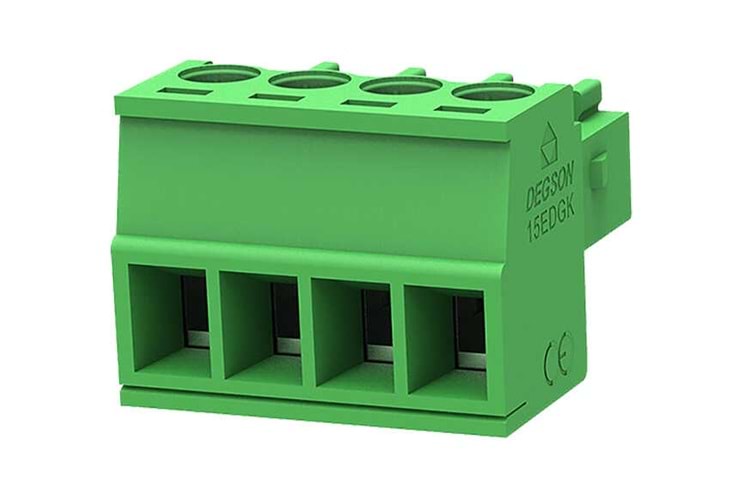 TERM 4P 3.50MM GREEN FEMALE