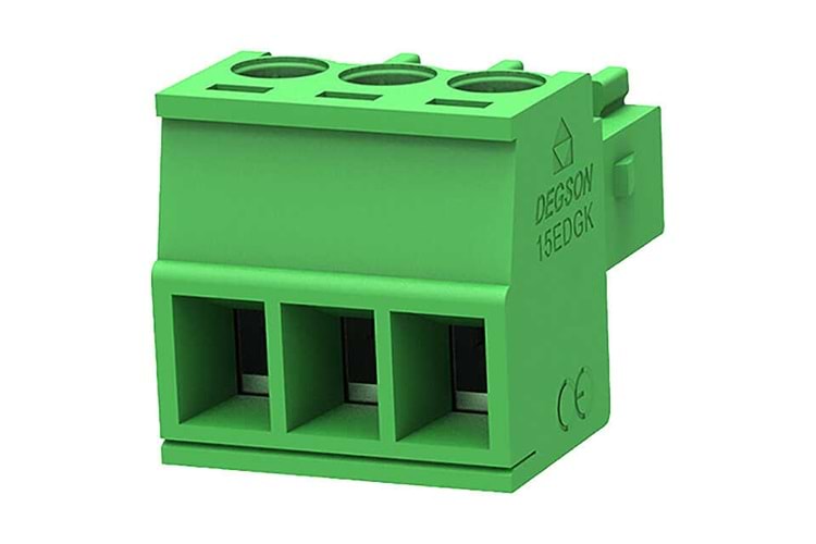 TERM 3P 3.5MM 180* GREEN FEMALE