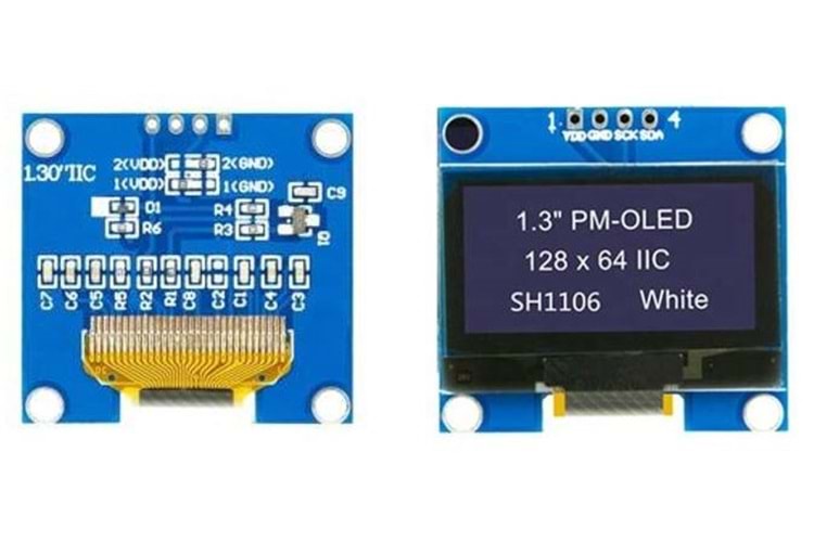 OLED LCD 128X64 1.3'' WHITE