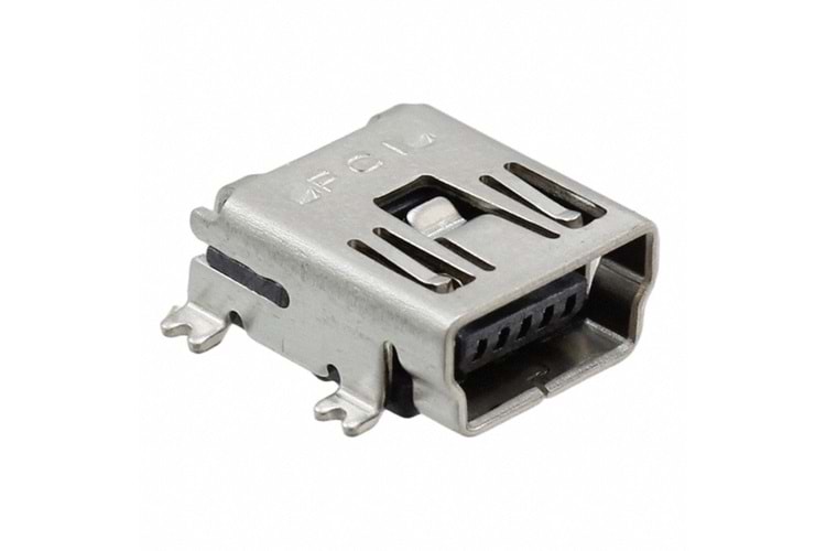 CONN RCPT USB MINI B TYPE 5P 90* FEMALE SMD