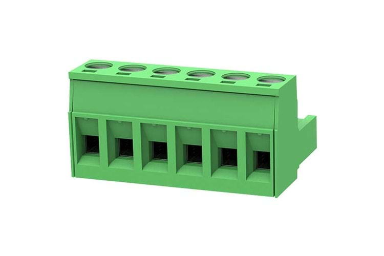 TERM 6P 5.08mm GREEN FEMALE THT