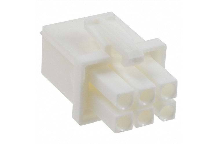 CONN PLUG HSG 4.14MM 6P WHITE SMD