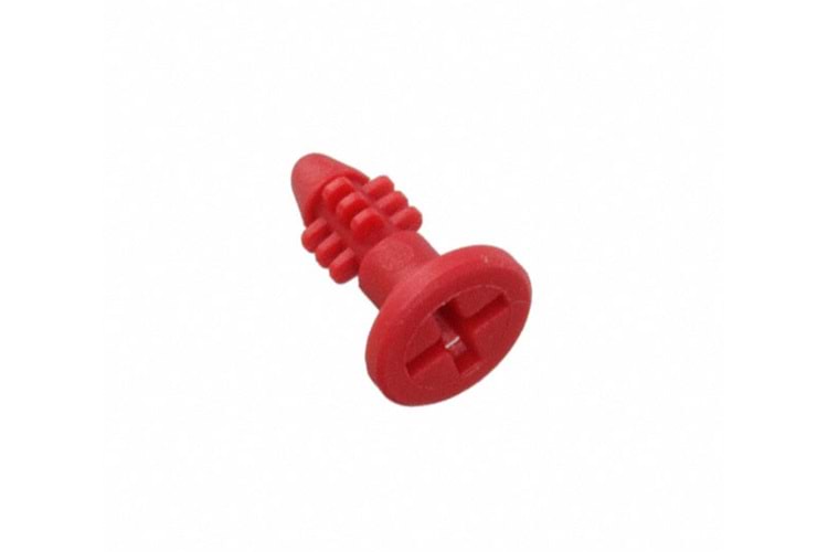 SCREW WA-EXRV M3 7.4mm RED MOUNTING BUTTON