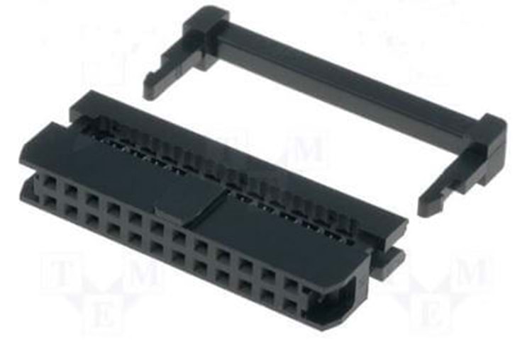 CONN IDC 40P(2X20) 2mm BLACK FEMALE