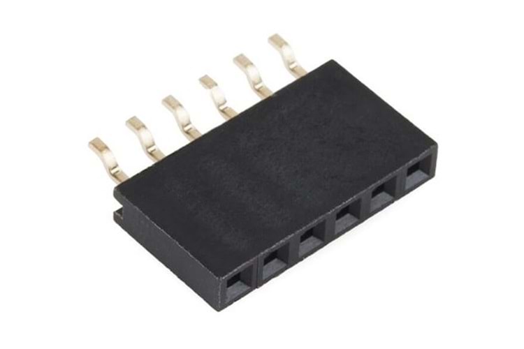 HEADER 8P(1x8) 2.54mm FEMALE SMD
