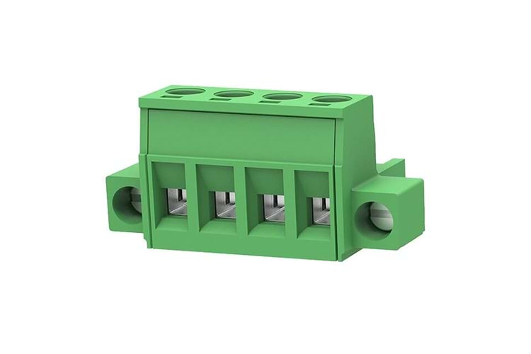 TERM 4P 5.08MM 90* GREEN FEMALE