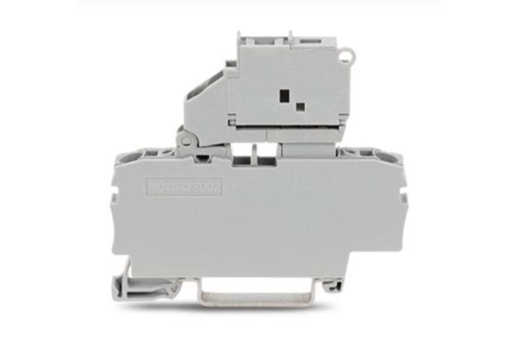KLEMENS 2 İLETKENLİ SİGORTALI 2.5mm² GRİ