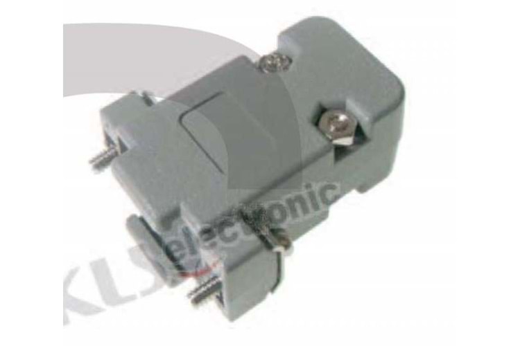 CONNECTOR DSUB 25P HOOD SHORT SCREW GRAY