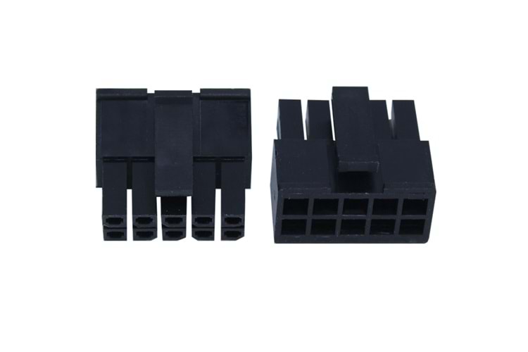 CONN 8P(2x4) 3.00mm MALE BLACK