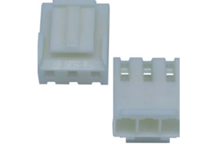 CONN 3P 3.96mm 180° WHITE FEMALE