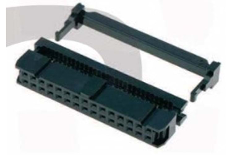 CONN IDC 10P(2x5) 2.54mm BLACK FEMALE