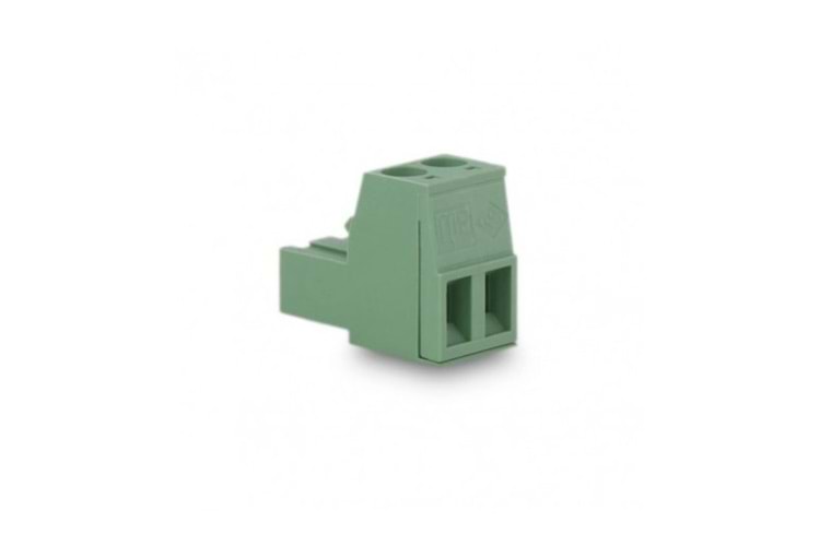 TERM 2P 3.81MM GREEN FEMALE THT