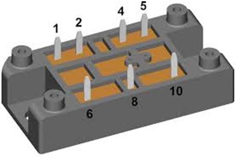 DIODE BRIDGE 60A 2200V 3PH V1A-Pack CHASSIS CHASSIS