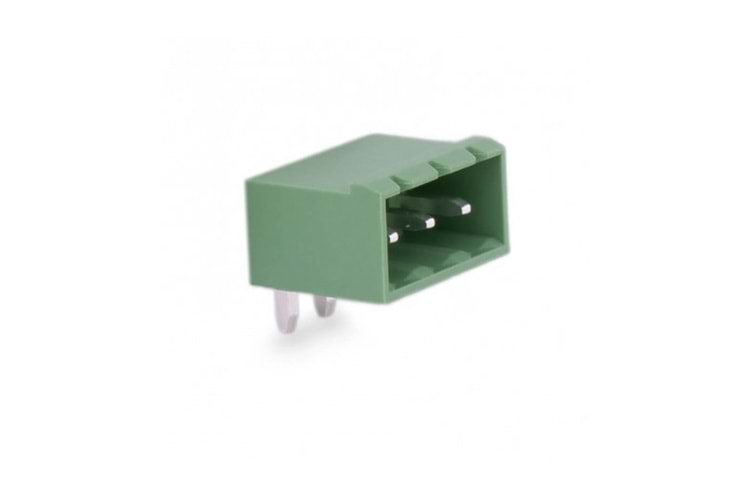 KLM 3P 3,81MM 90° GREEN MALE THT