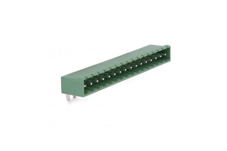 KLM 16P 3,81MM 90° BLACK MALE THT
