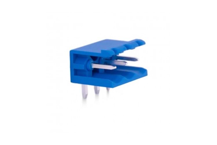 KLM OPEN 3P 5.08MM 90° RED MALE THT