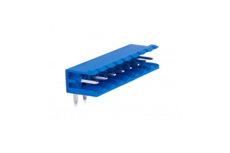 KLM OPEN 8P 5.08MM 90° BLUE MALE THT