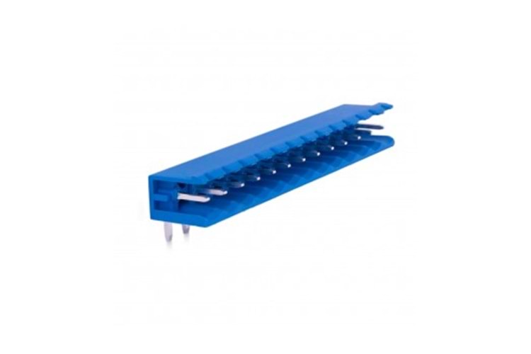 KLM OPEN 13P 5.08MM 90° RED MALE THT