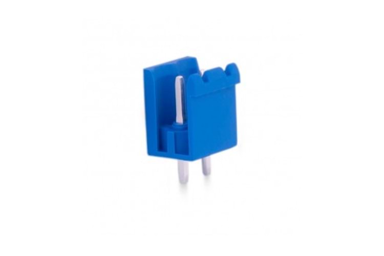KLM OPEN 2P 5.08MM 180° BLUE MALE THT