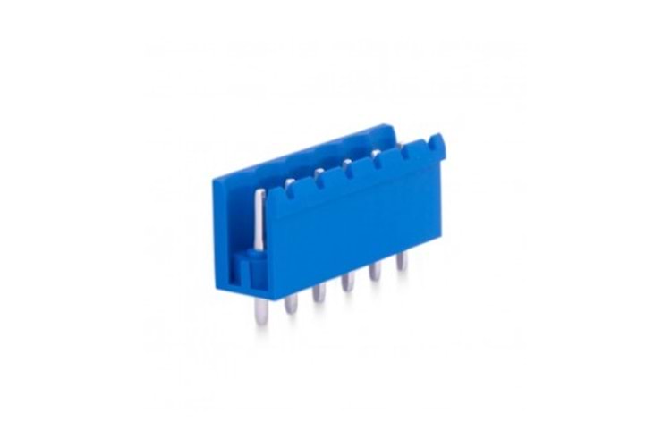 KLM OPEN 6P 5.08MM 180° RED MALE THT