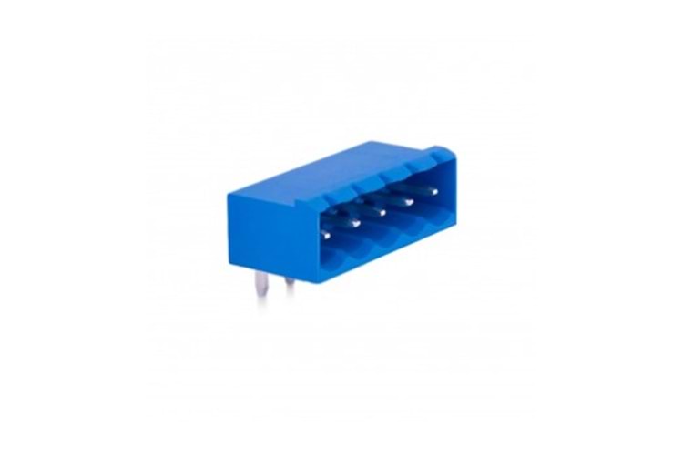 KLM 5P 5.08MM 90° BLUE MALE THT
