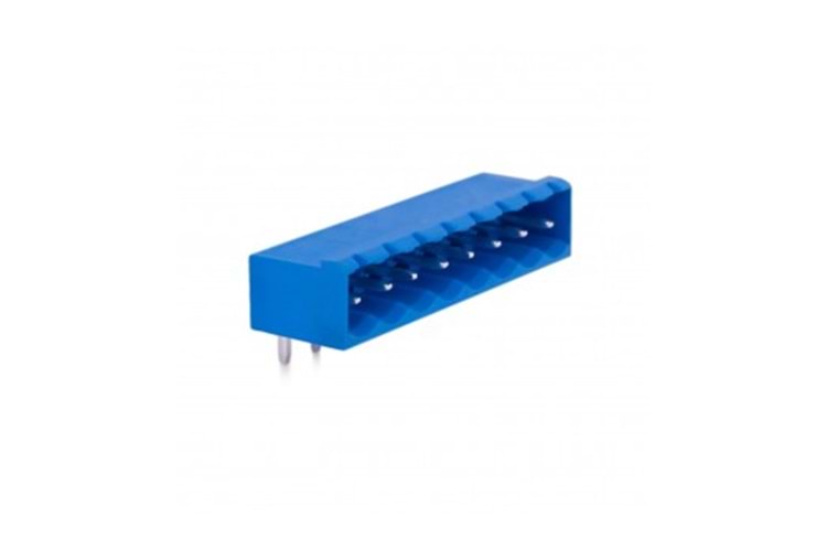 KLM 9P 5.08MM 90° BLUE MALE THT