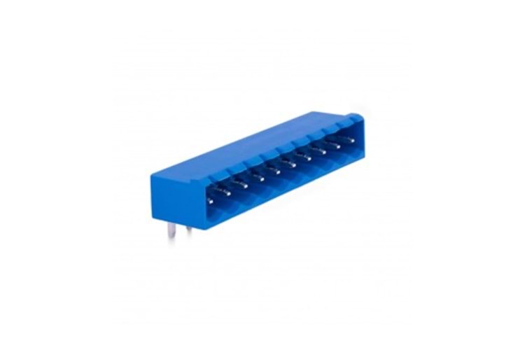 KLM 12P 5.08MM 90° BLUE MALE THT