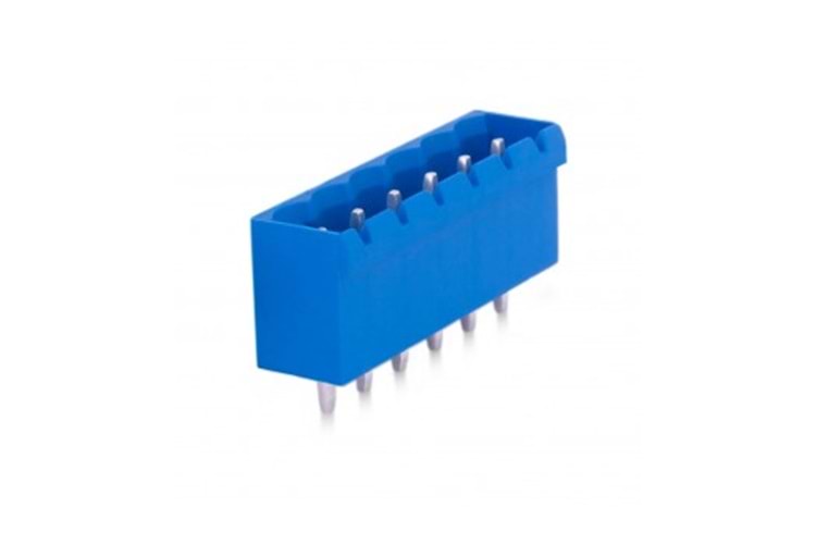 KLM 6P 5.08MM 180° BLUE MALE THT