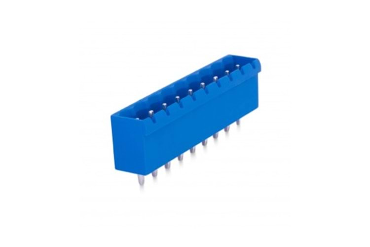 KLM 9P 5.08MM 180° BLUE MALE THT