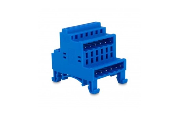 KLM 6P 5.08MM (KATLI SOKET) BLUE THT