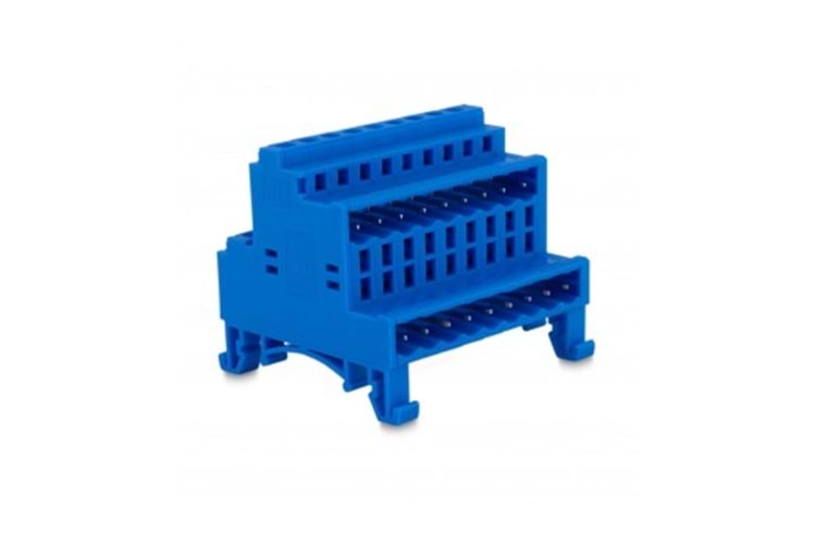 KLM 9P 5.08MM (KATLI SOKET) BLUE THT