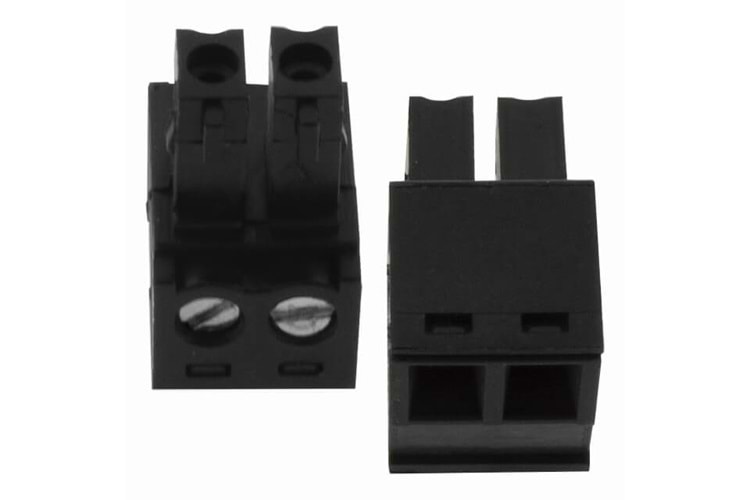 TERM 2P 3.81mm BLACK FEMALE