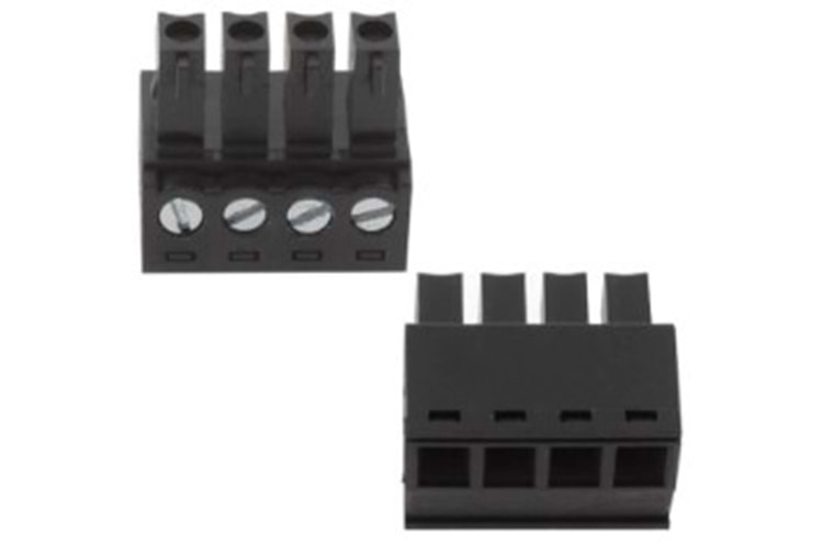 TERM 4P 3.81mm BLACK FEMALE