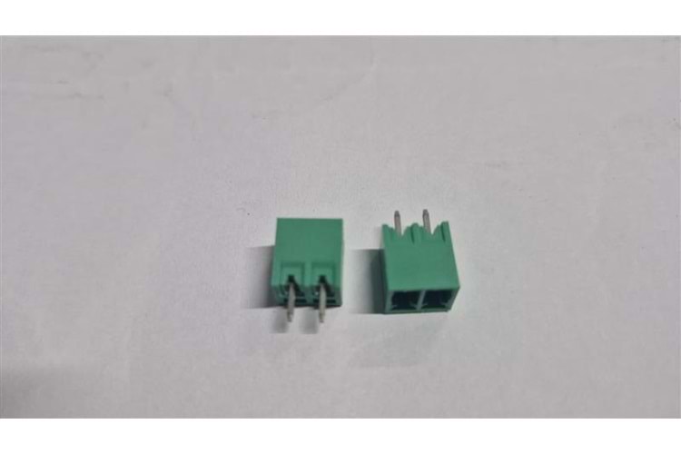 TERM 2P 3.81mm 180° GREEN CLOSED MALE THT